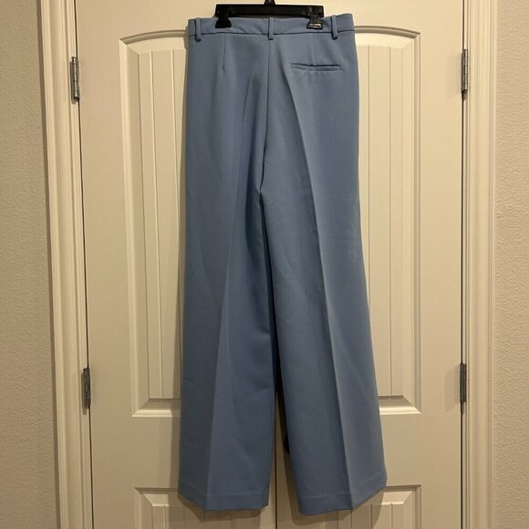 Zara Pastel Blue Wide Leg Trousers Women’s Size Medium - Picture 7 of 11